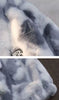 Women's Tie Dye Lamb Fleece Jacket Autumn Winter Zipper Outerwear Warm Plush Jackets Harajuku Casual Loose Female Thick Coat