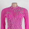 Women Long Sleeve Diamonds Rhinestones High Side Split Mermaid Midi Maxi Dress Even Sexy Party Dresses Vestidos