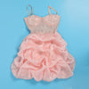 Women Mesh Diamonds Rhinestones Cake Style Big Swing Strap Bodycon Midi Dress Sexy Party Even Dresses Vestidos