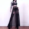 Punk Faux Leather Cropped Jacket Women Spring Streetwear Sexy Slim Fit Rivet PU Blouse Top