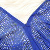 Women Mesh Patchwork Diamonds Rhinestones Bodycon Midi Mermaid Maxi Dress Evening Sexy Party Dresses Vestidos