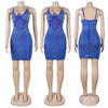Women Rhinestones Drilling Mesh See Though Patchwork Midi Mini Dress Crystal Party Dresses Night Out Robes Vestidos