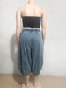 Women Streetwear Fly Denim Calf-Length Pants Autumn Loose Safari Style Cargo Harem Hip Hop Jeans