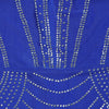 Women Mesh See Though Diamonds Rhinestones Cutout Front Long Sleeve Sexy Party Club Evening Prom Maxi Long Dress