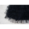 Vintage Women Single Breasted Notched Neck Puff Long Sleeve Mesh Cascading Ruffles Big Swing Blazer Dress Chic Vestidos