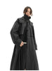 Free and Comfortable Mid-Length Trench Coat for Women, All-Cotton Jacket, Spring Style