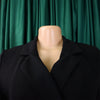 Women Lace Wrap Notched Neck Pleated Blazer Style Dress Office Lady Vintage Sexy Party Three Quarter Sleeve Dresses