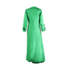 Vintage Women Long Sleeve High Side Split Ruched Up Wrap Lapel Collar White Maxi Long Dress Street Dresses