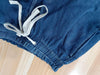 Women Streetwear Drawstring Fly Denim Pants Autumn Loose Safari Style Cargo Harem Hip Hop Jeans