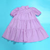 Elegant Women Puff Sleeve Single Breasted Lapel Collar Babydoll Dress Street White Big Swing Loose Smock Shirt Dresses