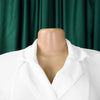 Women Lace Wrap Notched Neck Pleated Blazer Style Dress Office Lady Vintage Sexy Party Three Quarter Sleeve Dresses