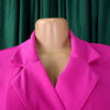 Women Lace Wrap Notched Neck Pleated Blazer Style Dress Office Lady Vintage Sexy Party Three Quarter Sleeve Dresses
