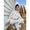 Off-white French Slim Unique Chic Short Self Cultivation Coat Collocation Fashionable Feminine Skirtwaist Skirt Two Piece Set
