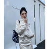 Off-white French Slim Unique Chic Short Self Cultivation Coat Collocation Fashionable Feminine Skirtwaist Skirt Two Piece Set