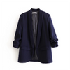 PB&ZA  Spring and Autumn  Commuter Urban Leisure Versatile Candy Women's Pleated Sleeve Blazer