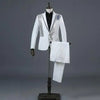 Red Diamond Floral Men Suits for Wedding Mens Suits 3 Piece Blazer+Pant+Bow Tie  Tuxedo Men Suit Set Stage Costume Homme