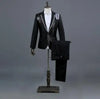 Red Diamond Floral Men Suits for Wedding Mens Suits 3 Piece Blazer+Pant+Bow Tie  Tuxedo Men Suit Set Stage Costume Homme