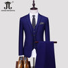 S-5XL Blazer Vest Pants Boutique Prom Party Slim Tuxedo Solid Color Men's Business Office Casual Formal Suit Groom Wedding Dress
