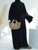 Turkey Dubai Muslim Winter Abaya Corduroy Women Closed Abaya Loose Daily Wear Muslim Long Winter Dress