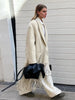 Elegant Tassel Woolen Coat Women Turn Down Collar Full Sleeve Pocket Female Autumn Jacket Streetwear Trench Coats