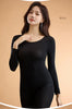 Seamless Thermal Underwear Women Sexy Ladies Autumn Winter Bottoming Shirt Trousers Female Single Layer Thermal Shaping Clothes