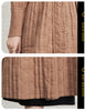 Pleated Lapel Collar Autumn Winter Thickened Pleated Women's Trench Coat Chic Loose Single Breasted Cotton Jacket