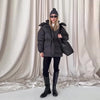 Solid Quilted Cotton Coat Women's Turtleneck Lace-up Full Sleeve Warm Jacket Autumn Winter Lady Commuter Outwear