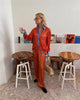 Sequin Loose Pants Two Piece Sets Women Patchwork Long Sleeve Shirt And Trouser Female Elegant Long Pants 2 Piece Sets
