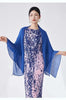 Pleated Shawl Coat For Women Slash Neck Solid Color Headcloth Scarf Versatile Coats Spring 2Z2603