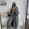 Women Long Cardigan Spring Knitted Loose V-neck Autumn Winter Elegant Sweet Outerwear Ladies Sweater Coat Soft Jacket Y2K