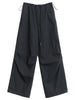 Women Pants Solid Loose Casual Outdoor Workwear Female Wide Leg Trousers Drawstring Windproof Spring Autumn