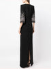 High Street S/S Designer Vestido Women's Half Sleeve Beaded Long Maxi Dress