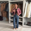 Corduroy Cropped Short Jackets Women Casual Contrast Collar Long Sleeves Zipper Coat Lady Spring Daily Street Wear