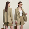 Women's Jacket Autumn Casual Notched Lapel Jacket Office Lady Versatile Women's Loose Long Sleeve Tops 12651026