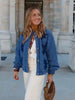 Women's Quilted Stand Collar Padded Jacket Long Sleeve Pocket Casual Fall Winter Coat