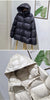 Women Belted Down Jacket with Hood Autumn Winter Warm Thick Outwear White Duck Down Casual Coat