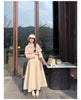 Winter Long Wool & Blends Coat for Women Chic Elegant Womans Clothing Skirted Woolen Overcoat