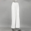 Autumn White High-Waisted Wide Leg Pants Women Versatile Simple Office Lady Suit Pants Casual Loose Straight Trousers