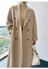 101801 Women Coat Winter Women's Jacket 10% Cashmere 90% Wool Classic Camel Wool Coat