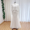 Beaded Mermaid Evening Dress for Women Elegant High Neck Long Sleeves for Women Wedding Party Gown Customized