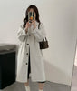 Color Patchwork Long-sleeved Coats for Women Spring and Autumn Korean Style Long Coats