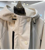 European Goods Ribbon Stitching Contrast Jacket Women's Spring and Autumn Leisure Loose Slim Short Trench Coat