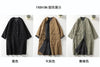 Oversized Women Parkas Collarless Long Sleeve Single-breasted Ladies Winter Coat Casual Thick Warm Outerwear Overcoat