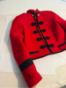 Chic Single-breasted Short Jacket Women Contrast Full Sleeve Cropped Stand Collar Napoleon Coat Lady Daily Street Wear