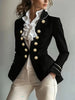 Blazers Coat Women Suits Coats Stand Collar Jackets Y2k Streetwear Work Slim Fit Tight Waist Elegant Jacket Autumn Winter