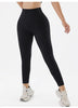 V-Back High Waisted Yoga Leggings Seamless Knit Tights for Women Quick Dry Butt Lifting Slim High Elastic Leggings