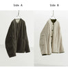 Reversible Short Padded Jacket for Petite Women, Casual Loose-Fitting Thick Cotton Coat with Color-Blocking Design for Women in Winter