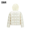 Women Down Jacket 90 Percent Down Fill Layered Look Loose Fit Everyday Style Winter Cold Weather Outdoor Layer