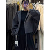 Retro Woolen Coat Japanese Korean Jacket Women Spring Autumn Winter Hooded Outcoat Cardigan Overcoat Top Ladies