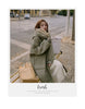 Autumn Winter Korean Loose Women Down Cotton Coat Hooded Medium Length Cotton Coat Large Pocket Windproof Coat